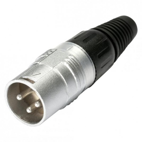 HICON XLR, 3-pol , Kappe: Kunststoff-, Löttechnik-Kabelstecker, versilberte(r) Kontakt(e), gerade, S