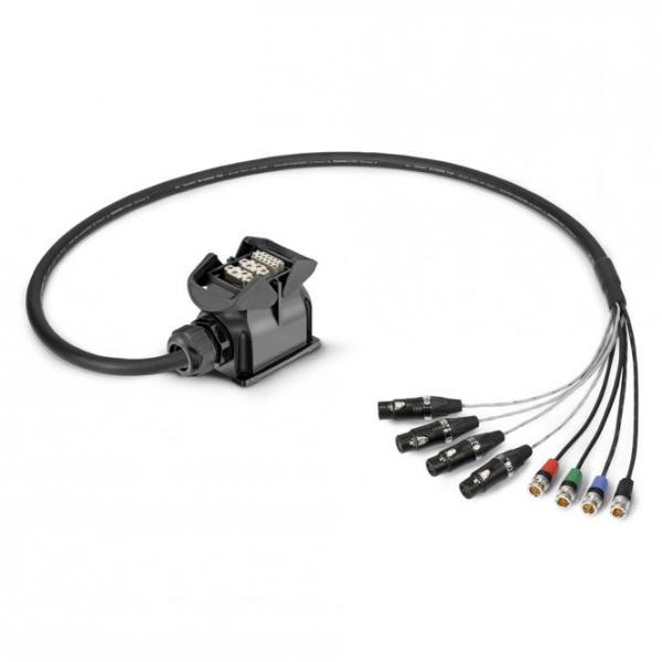Sommer cable MADI Anschluss-Systeme , HAN-ECO female, Aufbaugehäuse mit Bügel/Reartwist BNC Stecker;