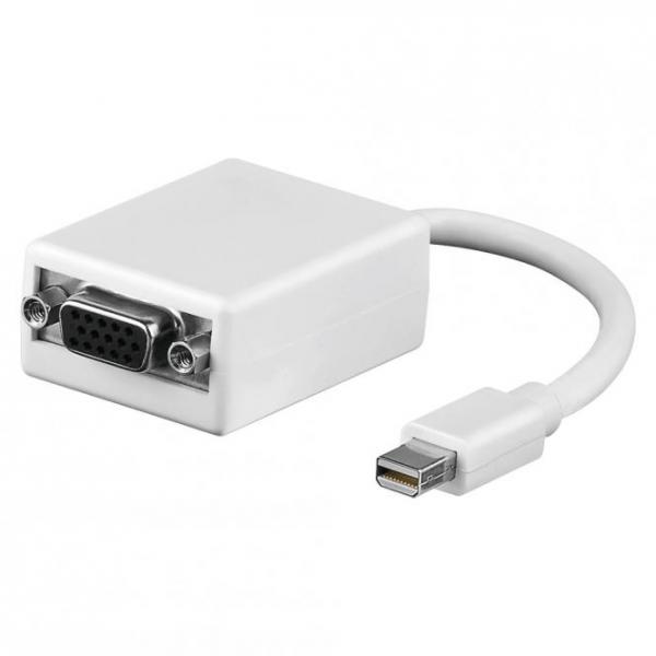 Adapterkabel | SUB-D15HD female/DisplayPort mini male gerade, weiß