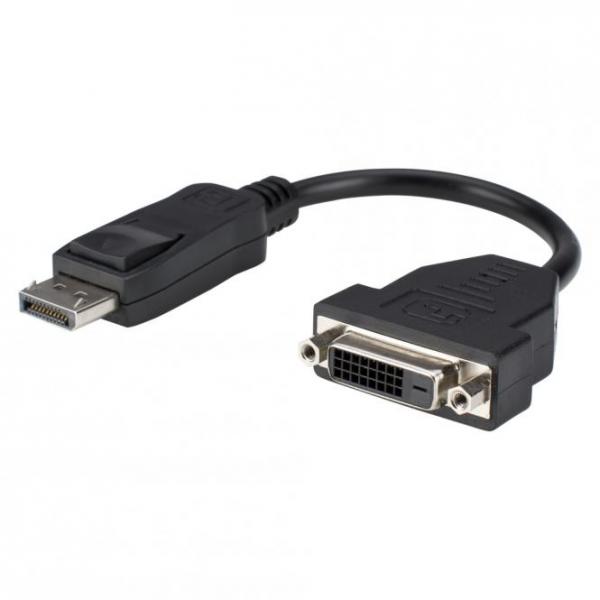 Adapterkabel | DisplayPort male/DVI-D 24 + 5 Single link female gerade, schwarz